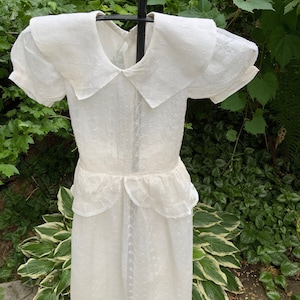 Young girl&#39;s voile eyelet dress from the 30s--perfect for a flower girl!