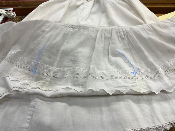 Edwardian petticoat features embroidered, cutwork… - image 6