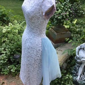 A Sylvia Ann Blue And White Dress