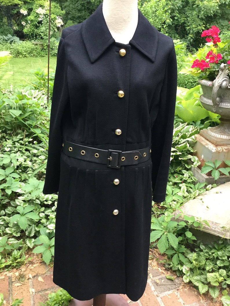 Another custom 1960s wool knit dress steeped in luxury