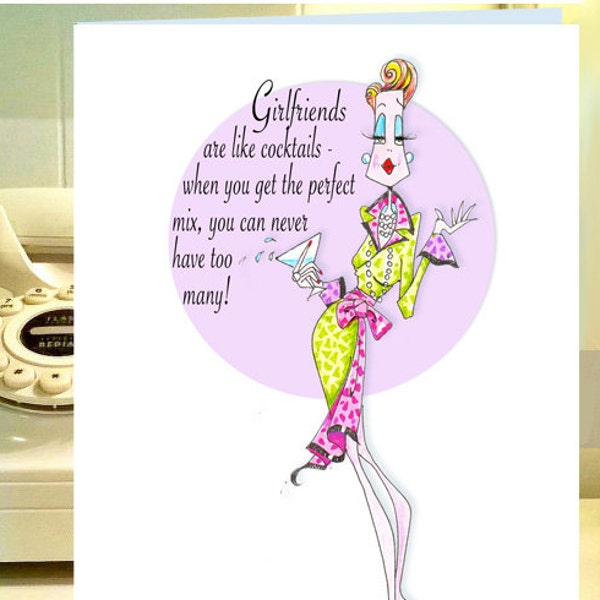 Funny printable birthday cards, printable birthday cards for women, good friends  cards, digital funny birthday for her, girlfriend cards