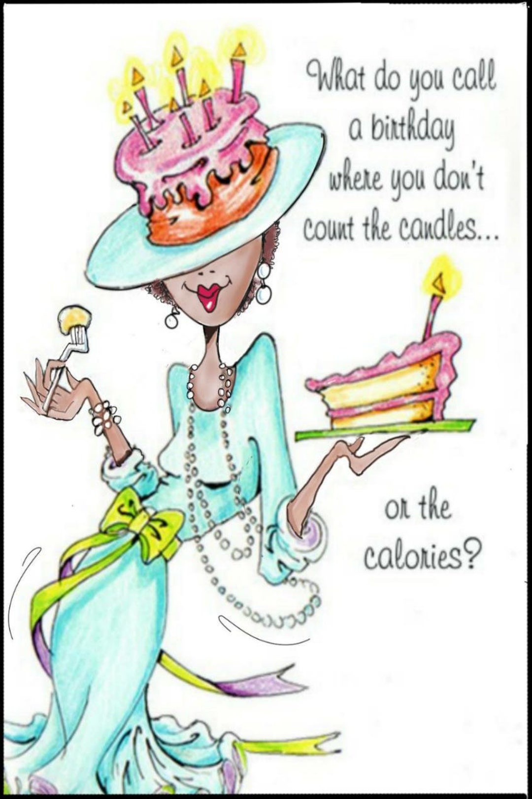 NEW African American Woman Birthday Card, Cards for African American