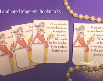 Bookmark Bundle - 3, My new Fabulous Magnetic Bookmarks, Bookmarks for women, funny women bookmarks