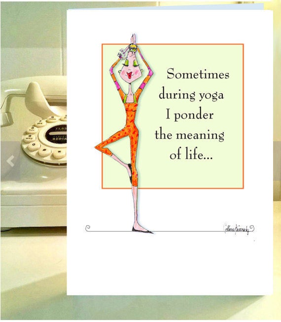 Pictura ‘Yoga Vs Vodka’ Funny Birthday Card For Her – Humorous Feminine Greeting Card With Envelope
