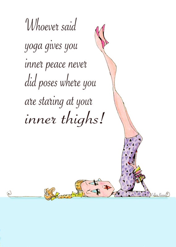 Funny Yoga Cards, Yoga humor, Coping, Friendship, funny yoga poses Funny  Women Birthday, Women Humor, Yoga Humor, Birthday card Women -  Portugal