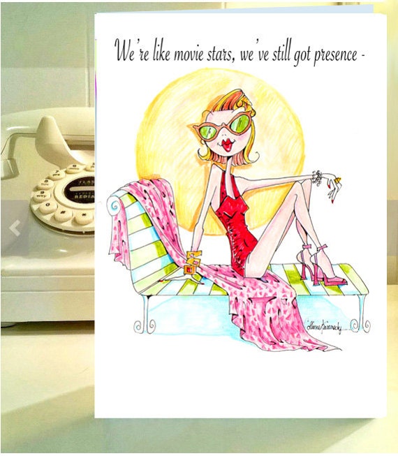 Drole Carte Danniversaire Humour Femmes Uplifting Humour Etsy France