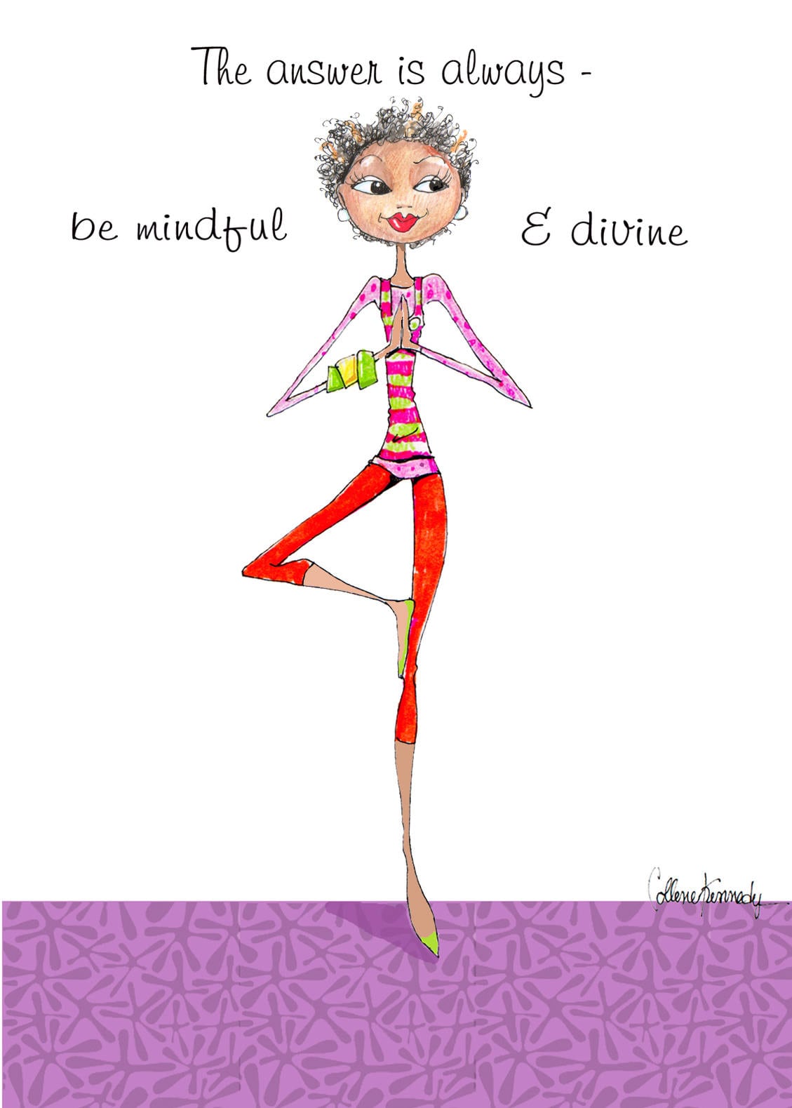 Yoga Birthday Card Wine Birthday Card Yoga Card For - View #8