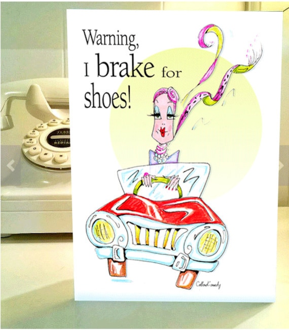 Carte Danniversaire Drôle Femmes Chaussure Carte Humour Humour De Chaussure Pour Femmes Chaussure Humour Voeux Drôle Pour Les Femmes Drôle