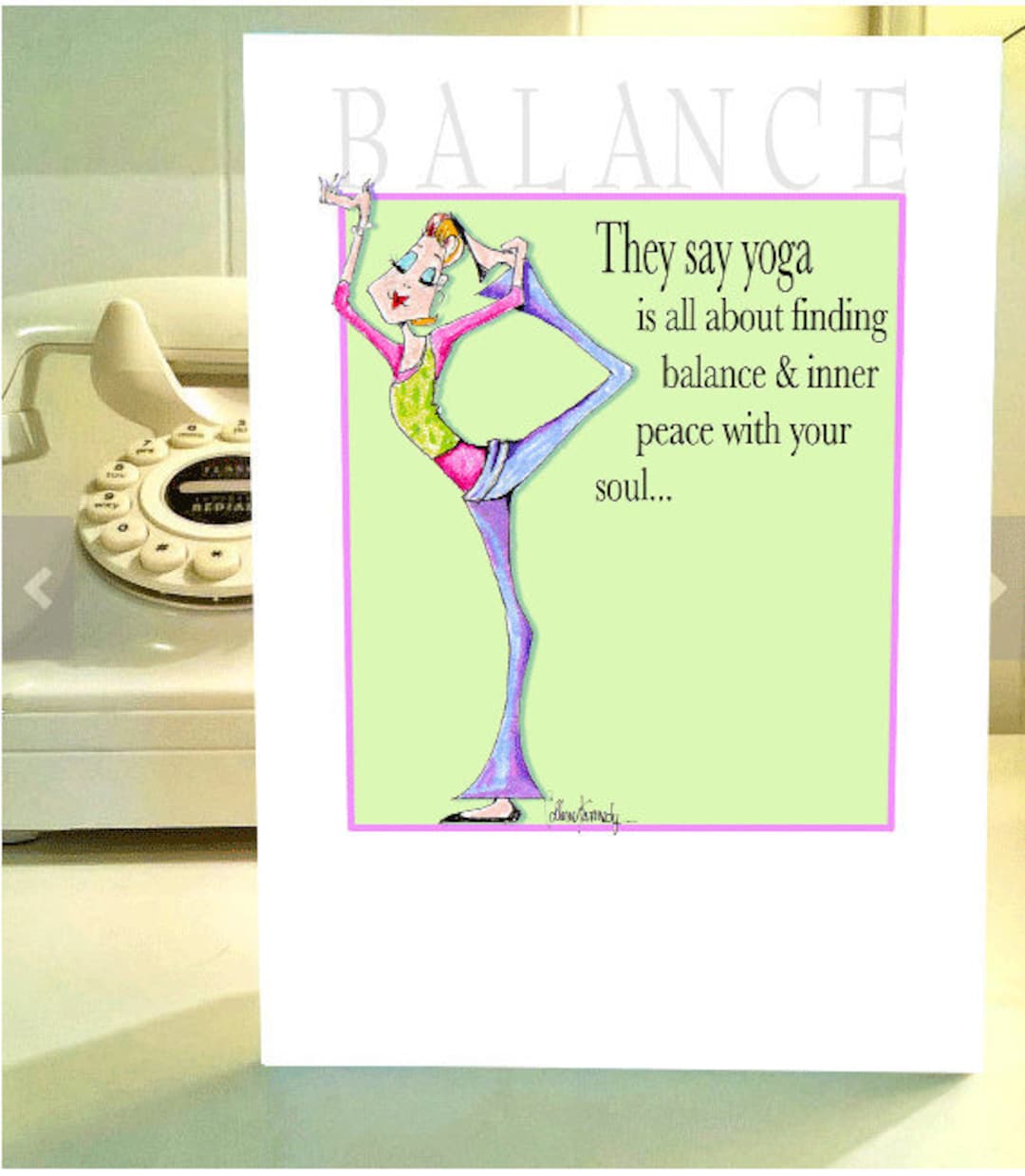 Yoga Balance Birthday Card Funny Yoga Pose Birthday Card Funny Yoga Humor  Funny Girlfriend Humor Birthday -  Canada