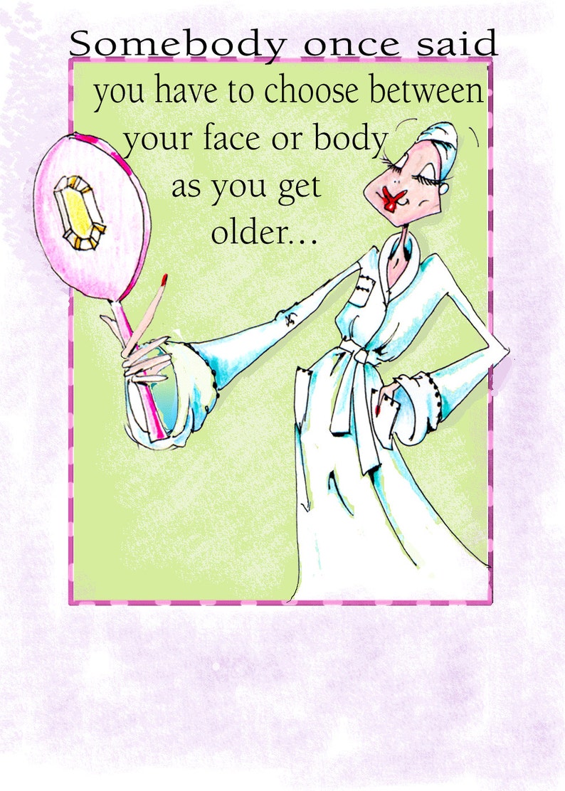 Funny birthday funny birthday card funny women birthday | Etsy