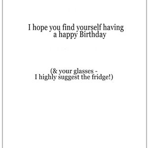 NEW! NEW! Glasses on head Funny woman birthday card, Birthday cards for women, women humor cards, greeting cards image 2