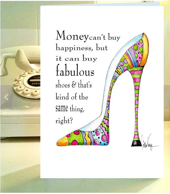 High Heel Art, Funny Women Birthday Card, Birthday Card for  display picture 2