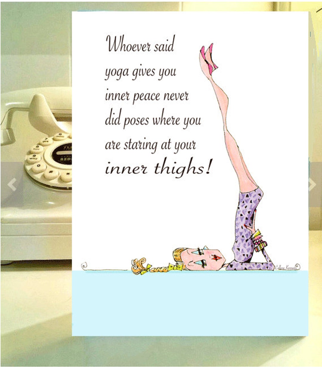 Yoga Ragdoll pose birthday card — Andi's People