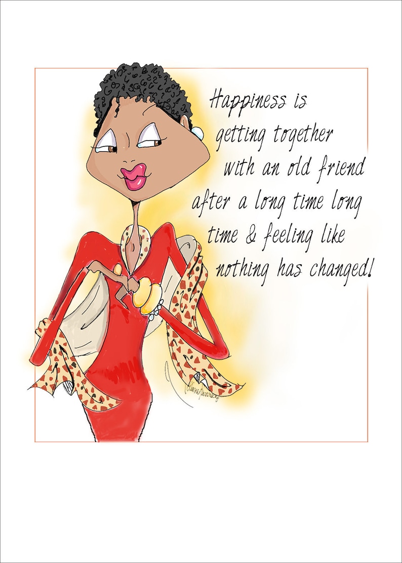 African American Birthday Card African American Woman | Etsy