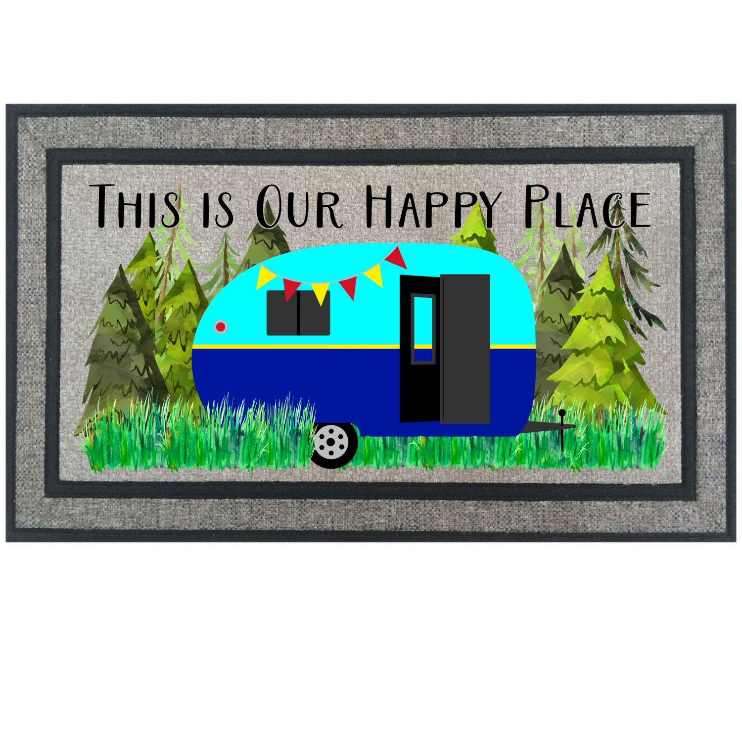 Camping Door Mat Mat Cute Rug Camping Decor Etsy