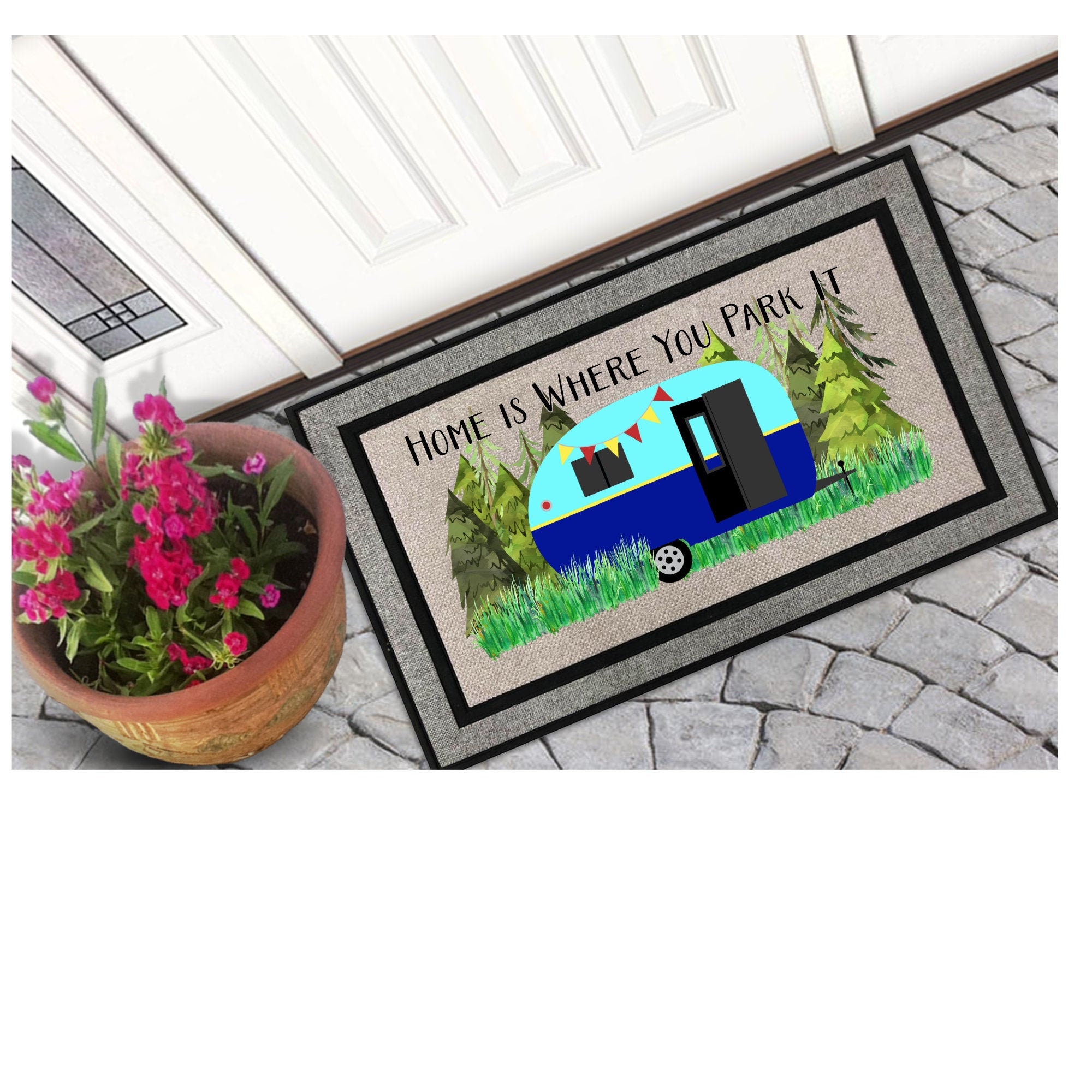 Buy Camping Door Mat Mat Cute Rug Camping Decor Indoor Outdoor Mat Seasonal Door Mat