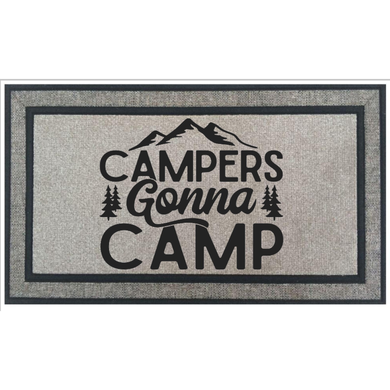 Camping Door Mat Mat Cute Rug Camping Decor Etsy