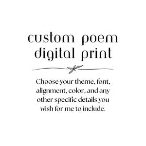 Custom Poem