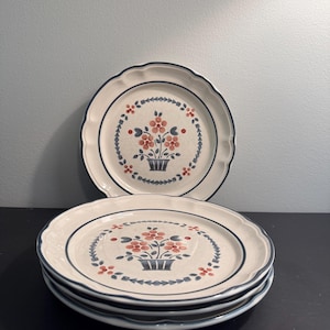 Vintage Hearthside Brambleberry Stoneware Salad Plate Set of 4