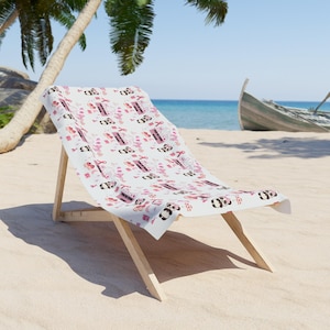 Cute Panda Beach Towel - Fun, Vibrant, Ideal for Summer, Pool Party, Beach Day, Perfect Gift for Animal Lovers, Summer Essentials