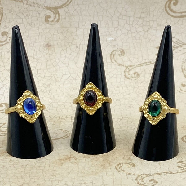 Tudor Replica Ring - Adjustable Medieval Historical Ring - Choose Your Color