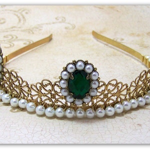 Medieval Crown - Renaissance Tiara, Medieval Tiara, Renaissance Crown, Tudor Crown, Medieval Wedding, Elizabethan, Medieval Jewelry, Tudor