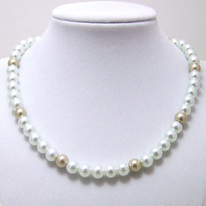 Anne Boleyn Tudor Necklace, Glass Pearl Medieval Jewelry, Historical Gift
