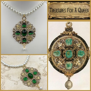 Tudor Historical Replica Necklace- Holbein Medieval Reenactment Pendant