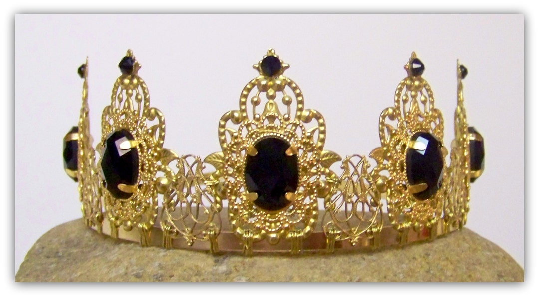 Retro Plantagenet Crown Brass Gold : : Everything Else