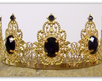 Corona Medieval - Corona Renacentista, Joyería Medieval, Corona, Corona Tudor, Tiara, Catalina de Aragón, Réplica Tudor, Ana Bolena