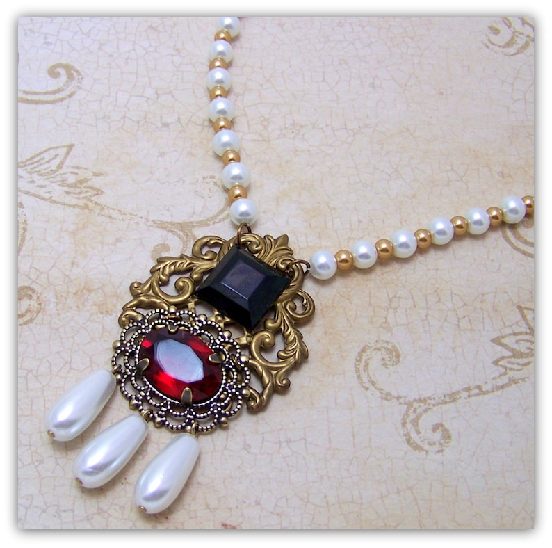Medieval Necklace Medieval Jewelry Renaissance Necklace Etsy