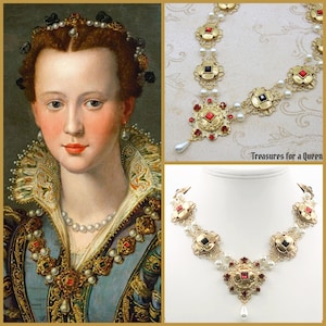 Réplica histórica del collar renacentista italiano Eleonora di Garzia di Toledo