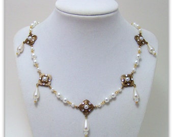 Collar medieval - Collar renacentista - Joyería medieval - Joyería renacentista, Joyería Tudor, Collar Tudor, Ana Bolena, Los Tudor
