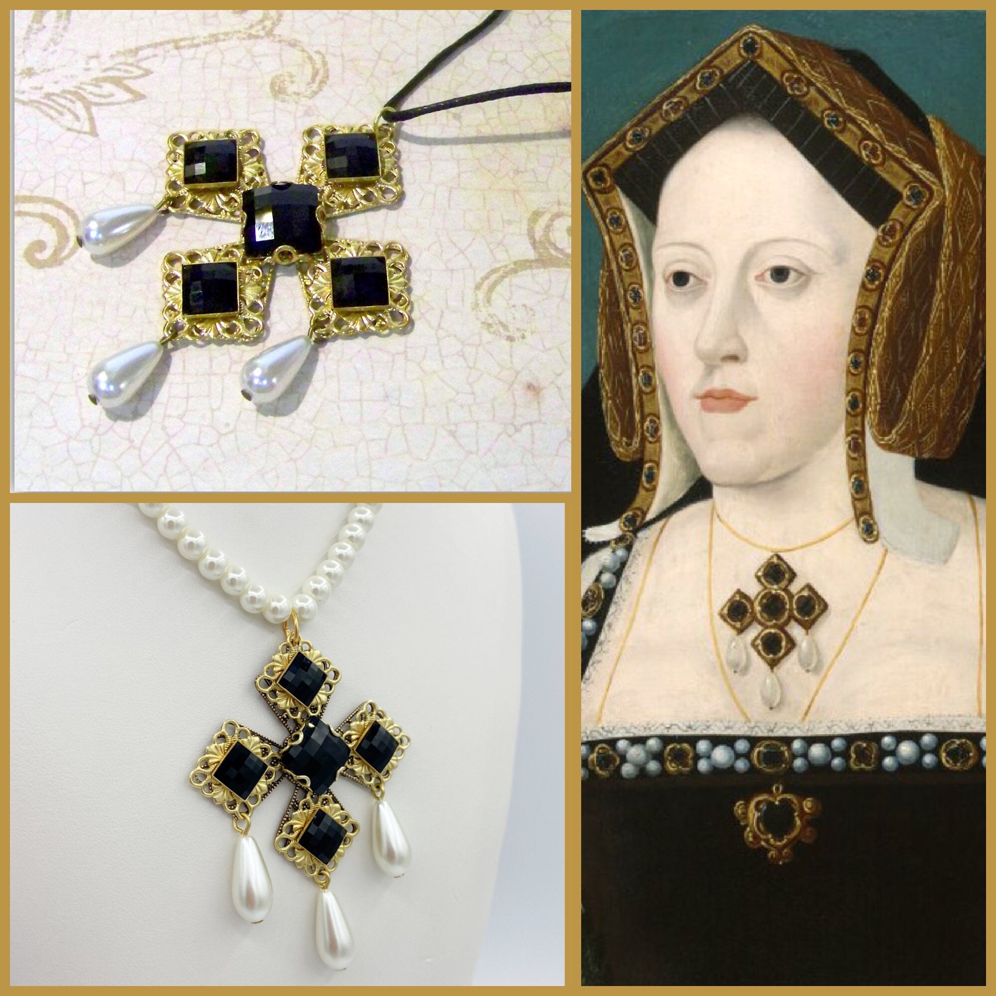 Historical Reproduction Catherine of Aragon Tudor Necklace 