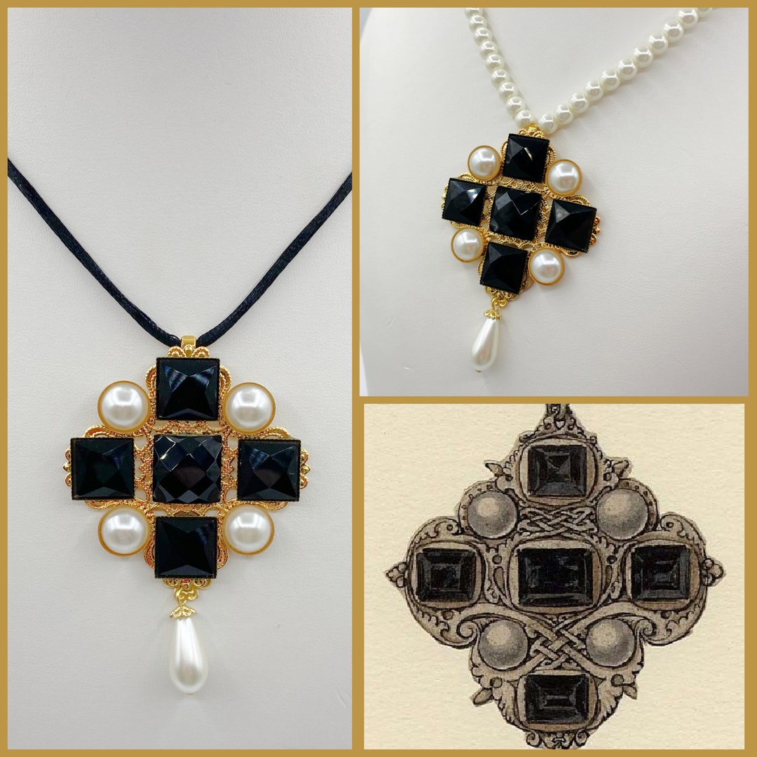 Tudor Replica Necklace, Holbein Renaissance Reproduction Jewelry