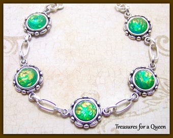 Victorian Bracelet - Victorian Jewelry - Filigree Bracelet, Victorian Wedding, Fire Opal Jewelry, Renaissance Jewelry, Renaissance Bracelet