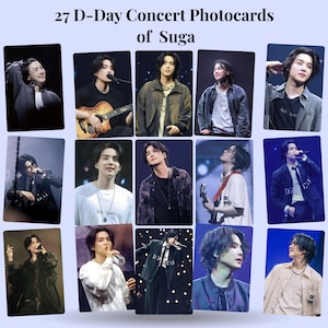 Suga D-Day Photocards: BTS Yoongi Fanmade Prints (Digital Download A4 Printable Set of 27)