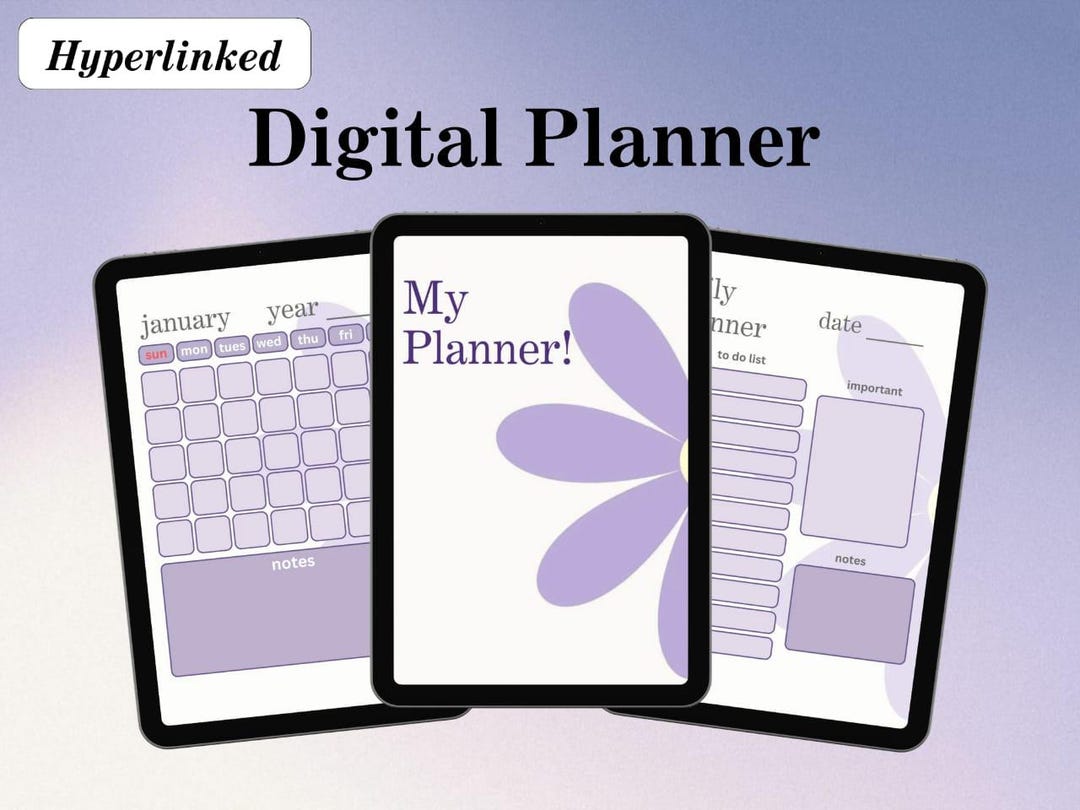 Floral Digital Planner 2025 2026 - Goodnotes Planner - Daily Weekly and ...