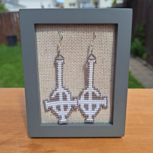Grucifix Beaded Earrings | Ghost Band Logo Earrings