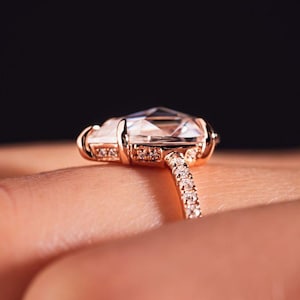 3 CT Pear Cut Solitaire Engagement Ring / Pear Cut Solitaire Wedding Ring / Pear Diamond Ring / Gift Ring For Her