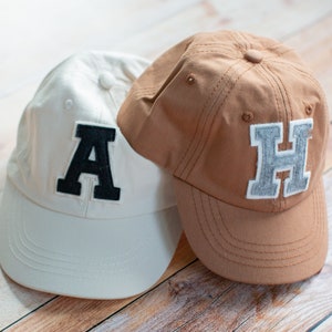 Gorra de béisbol con parche de letras para niños pequeños, con nombre, regalo personalizado para cumpleaños, regalo de vacaciones de verano para niñas.