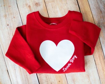 Valentines Day Gift for Toddler Embroidered Sweatshirt Toddler Heart Sweatshirt Monogram Toddler Personalized Sweatshirt Kids Embroidered