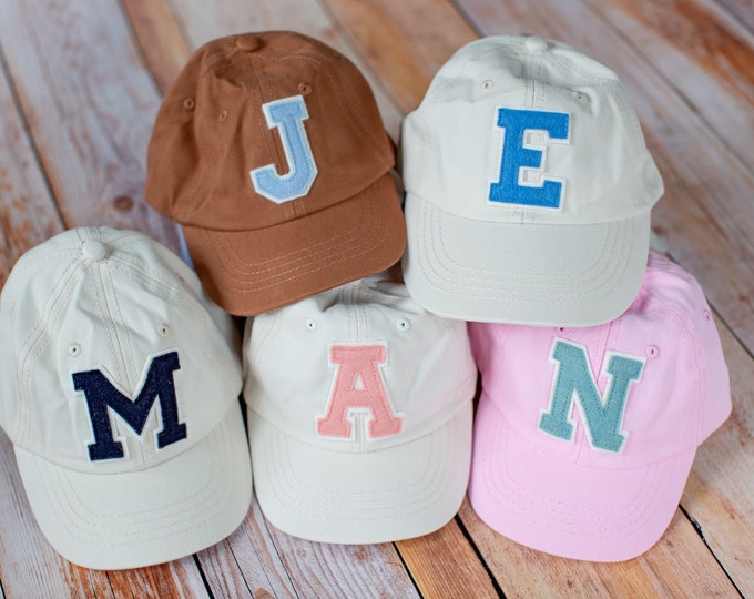 Toddler Hat for Girls Toddler Name Baseball Cap Child Hat Custom Toddler Patch Hat Initials Custom Hat Toddler Boy Gift Custom Hat
