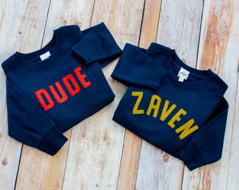 Kids Football Sweatshirt Custom Toddler Team Sweatshirt Custom Fan Gear for Toddler Sports Apparel Team Name Personalized Team Name Toddler