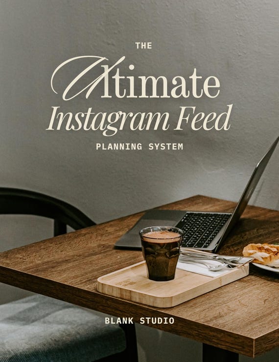 Instagram Content Planner for Creators Aesthetic IG Planning System, Content Templates for Small Business Instagram Growth Strategic Planner