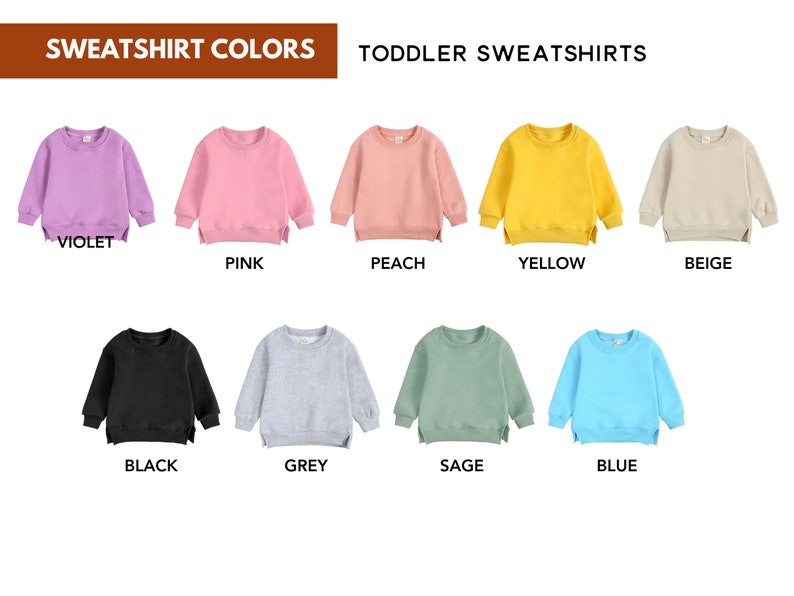 Sibling Outfits New Brother Gift for Toddler Embroidered Sweatshirt Neckline Name Sweatshirt Toddler Boy Sibling Matching Sibling Shirts image 10