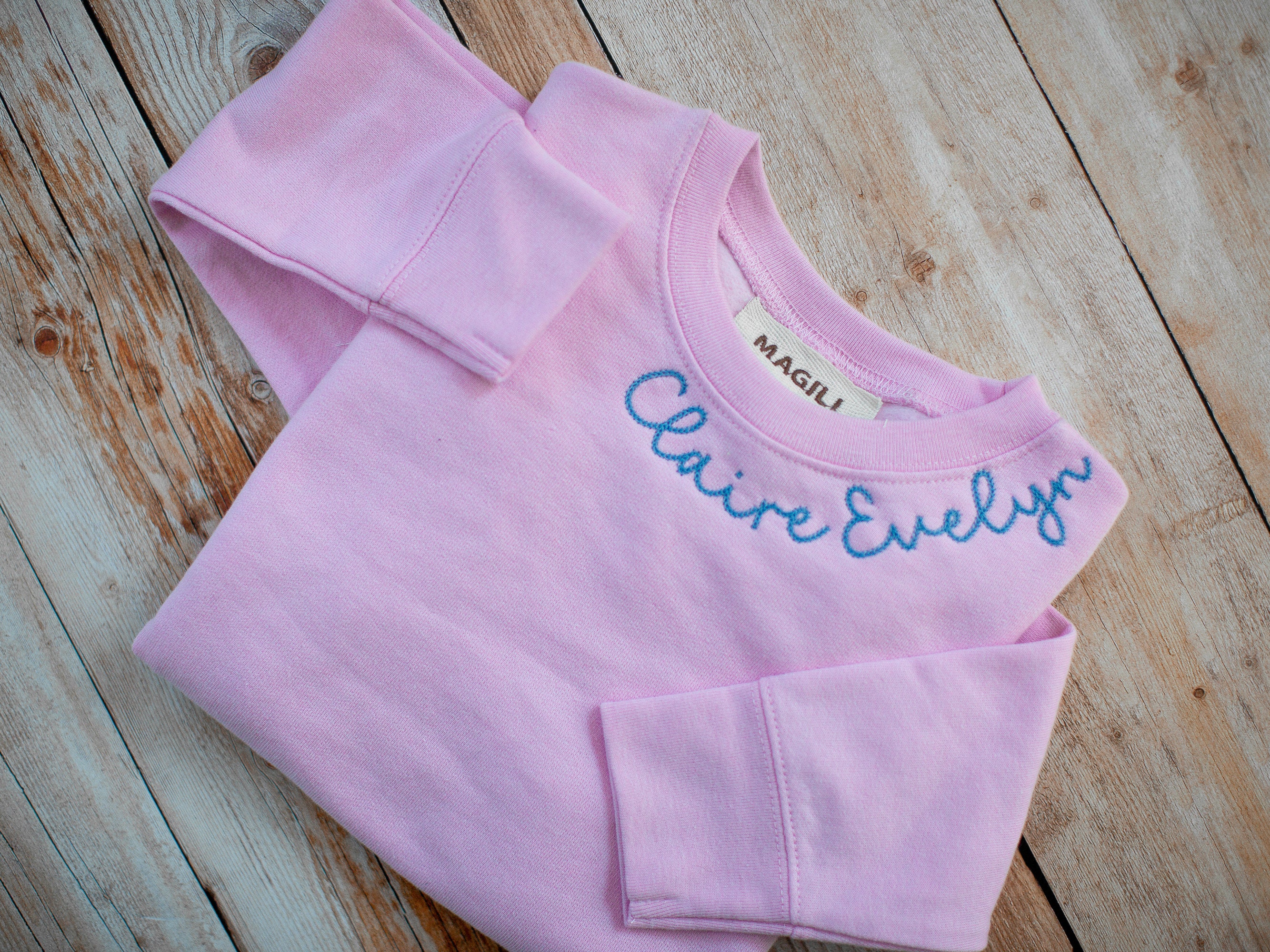 Women s embroidered sweatshirts with deals collar