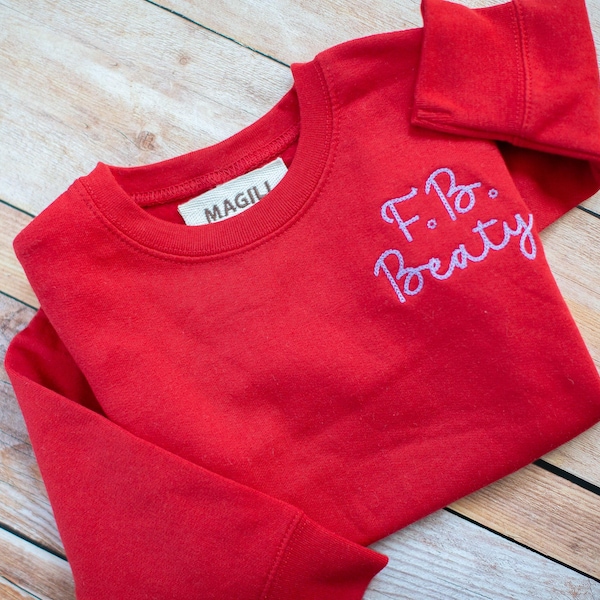 Personalized Toddler Sweatshirt with Name Custom Embroidered Kid Sweatshirt Chainstitch Name Sweater Custom Pullover Unique Gift for Toddler