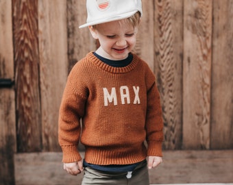 Toddler Picture Day Outfit for Toddler Custom Name Sweater Preppy Toddler Style Boy Custom Name Clothing Gift for Toddler Boy Birthday