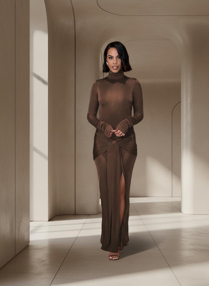 Brown Mesh Dress - Etsy